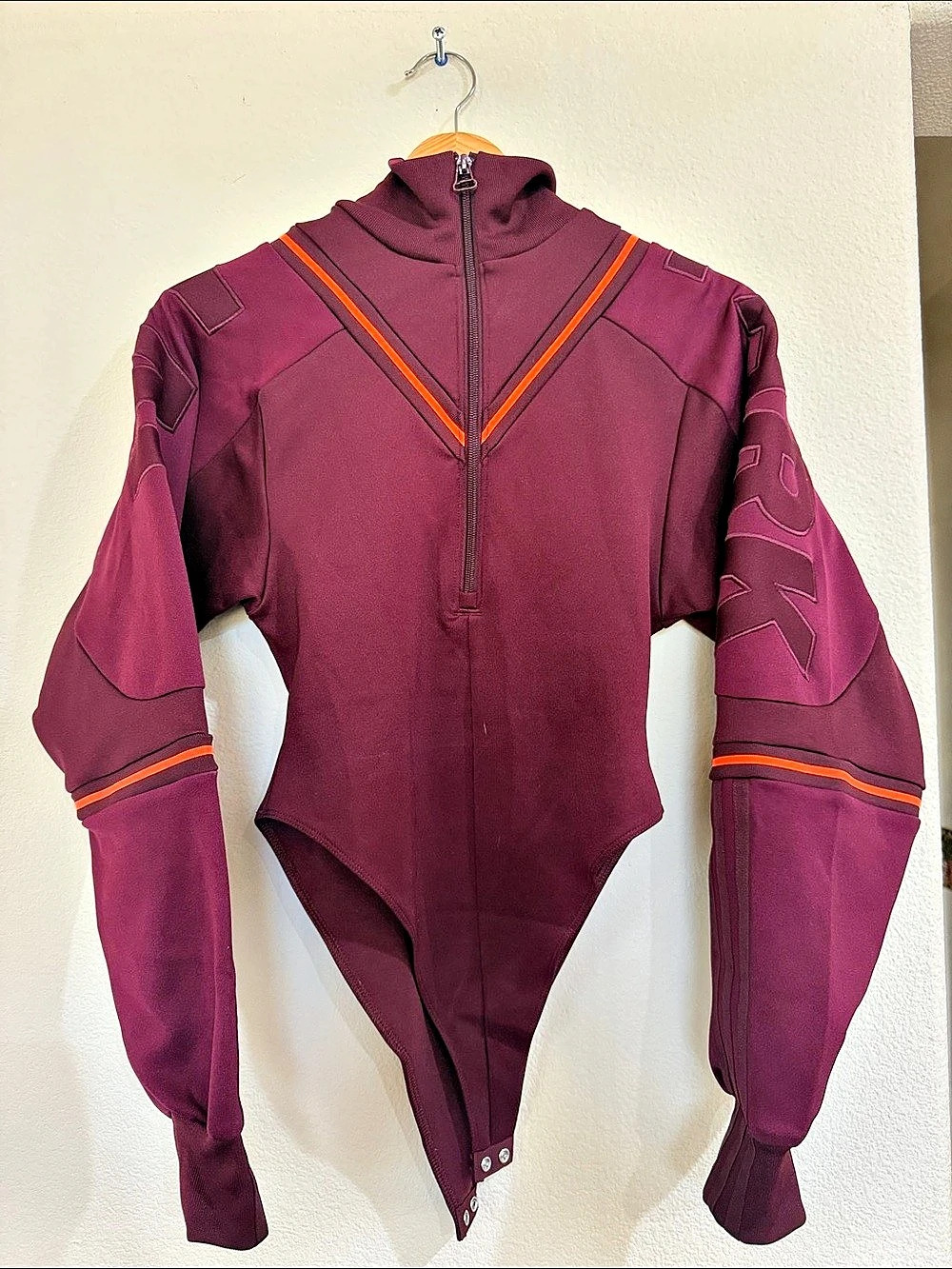adidas Ivy Park bodysuit Athletic Bodysuit in Red/Purple Size Small NWT